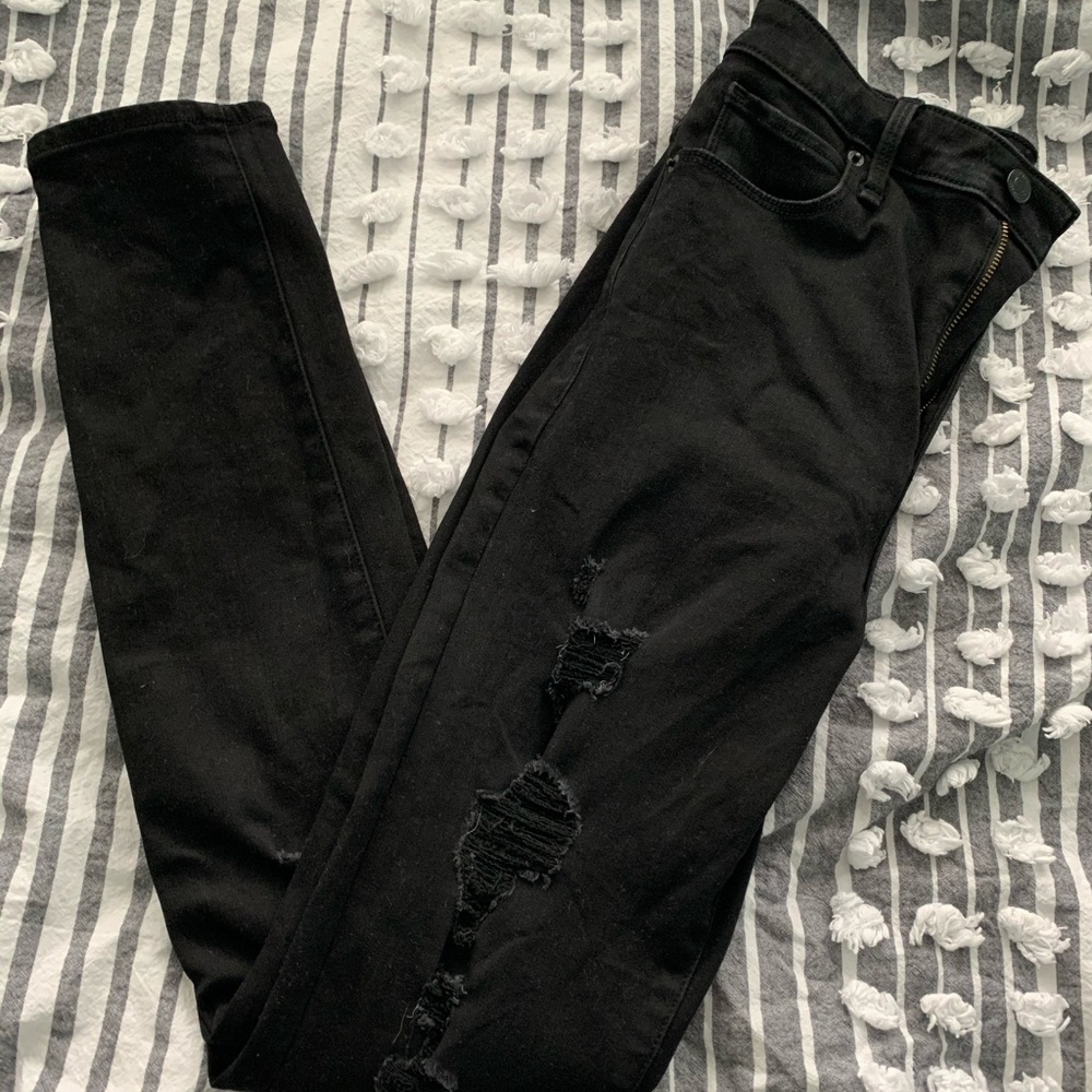 black abercrombie skinny jeans